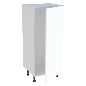 Demi colonne cuisine 1 porte H.129,6 cm x L. 60 cm - Blanc chaud mat
