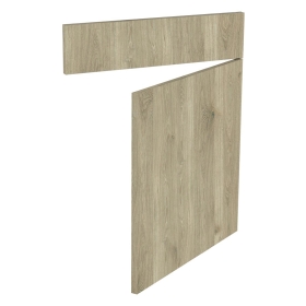 Kit façade meuble cuisine Chêne Doré 1 porte, 1 faux tiroir H. 71,7 cm L. 59,7 cm