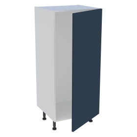 Demi-colonne cuisine pour réfrigérateur avec 1 porte H.129,6 cm x L. 60 cm - Bleu Nuit Mat