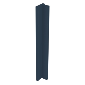 Kit fileur d'angle droit meuble cuisine BLEU NUIT mat - H. 71.7 cm