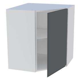 Meuble haut cuisine 1 porte H.72 cm x L. 65 cm - Gris ardoise mat sans poignee