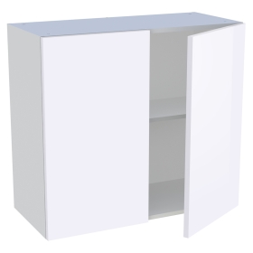 Meuble haut cuisine 2 portes H. 72 cm x L. 80 cm - Blanc brillant