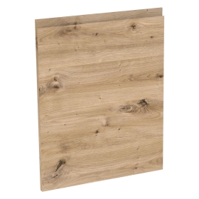 Kit façade meuble cuisine Chêne Naturel Sans Poignée 1 porte H. 57,3 cm L. 59,7 cm