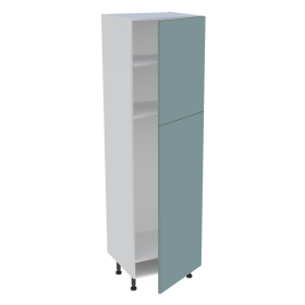 Colonne cuisine pour réfrigérateur avec 2 portes H.201,6 cm x L. 60 cm - Vert Opale Mat