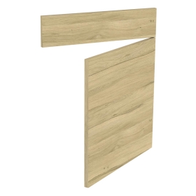 Kit façade meuble cuisine Chêne Clair 1 porte, 1 faux tiroir H. 71,7 cm L. 59,7 cm