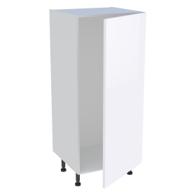 Demi-colonne cuisine pour réfrigérateur avec 1 porte H.129,6 cm x L. 60 cm - Blanc Brillant