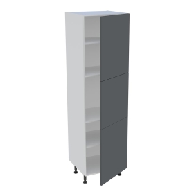 Colonne cuisine 3 portes H.216,6 cm x L. 60 cm - Gris ardoise mat
