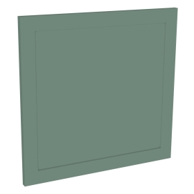 Kit façade 1 porte lave-vaisselle semi-intégrable Vert Sauge Cadre 1 porte H. 57,3 cm L. 59,7 cm