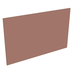Coté de remplacement ilot pour meubles bas dos à dos TERRACOTTA MAT - H. 72 cm
