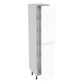 Colonne cuisine 2 portes H.216,6 cm x L. 40 cm - C2P401EX - Blanc mat sans poignée