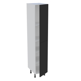 Colonne cuisine 2 portes H.216,6 cm x L. 40 cm - C2P401 - Noir mat