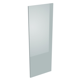 Coté de remplacement meuble haut cuisine grande hauteur GRIS CENDRE BRILLANT - H. 100.8 cm