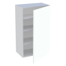 Meuble haut cuisine 1 porte H.100,8 cm x L. 60 cm - Blanc chaud mat