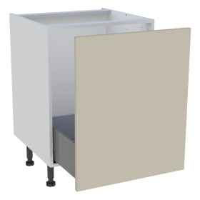 Meuble bas cuisine 1 coulissant H. 87 cm x L. 60 cm - Beige mat