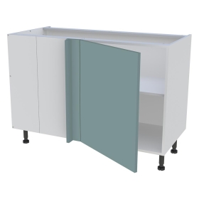 Meuble bas d'angle cuisine 1 porte H.87 cm x L. 120 cm - Vert opale mat
