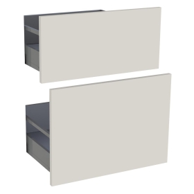Kit façade meuble cuisine Lin Mat 2 casseroliers H. 71,7 cm L. 59,7 cm