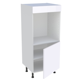 Demi colonne cuisine 1 porte H.129,6 cm x L. 60 cm - Blanc brillant