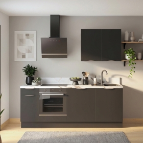 Cuisine complète Noir mat 220cm