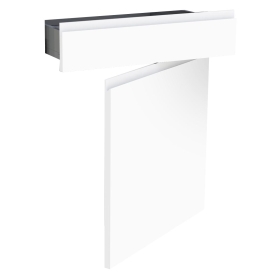 Kit façade meuble cuisine Blanc Mat Sans Poignée 1 porte, 1 tiroir H. 71,7 cm L. 59,7 cm