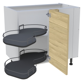 Meuble bas cuisine 1 porte H.87 cm x L. 90 cm - BSA110D - Chêne clair