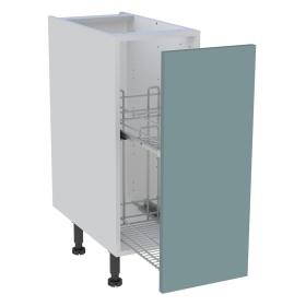Meuble bas cuisine 1 coffre H.87 cm x L. 30 cm - Vert opale mat