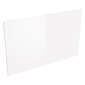Coté de remplacement ilot pour meubles bas dos à dos BLANC BRILLANT SANS POIGNÉE - H. 72 cm