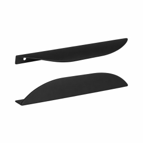 Poignée profilée arc noire mat - L. 26,4 cm