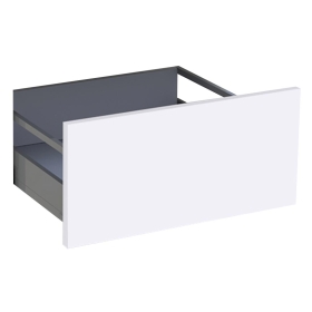 Kit façade meuble cuisine Blanc Brillant 1 casserolier H. 28,5 cm L. 59,7 cm
