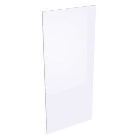 Coté de remplacement demi-colonne cuisine BLANC BRILLANT - H. 129.6 cm