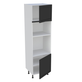 Colonne cuisine 2 portes H.216,6 cm x L. 60 cm - CFMO2P - Noir cadre