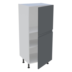Demi colonne cuisine 2 portes H.129,6 cm x L. 60 cm - Gris ardoise mat sans poignee
