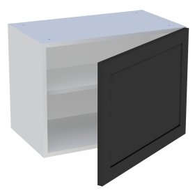 Meuble haut cuisine 1 porte H.43,2 cm x L. 60 cm - Noir cadre