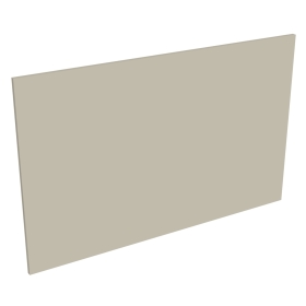 Coté de remplacement ilot pour meubles bas dos à dos Beige Mat - H. 72 cm
