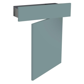 Kit façade meuble cuisine Vert Opale Mat 1 porte, 1 tiroir H. 71,7 cm L. 59,7 cm