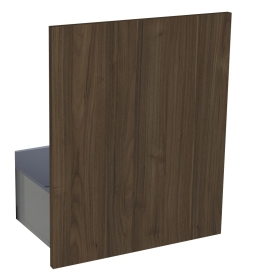 Kit façade porte pour coulissant ou lave vaisselle Noyer Foncé H. 71,7 cm L. 59,7 cm