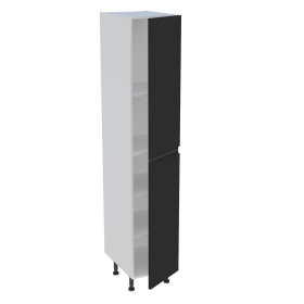 Colonne cuisine 2 portes H.216,6 cm x L. 40 cm - C2P401 - Noir mat sans poignée