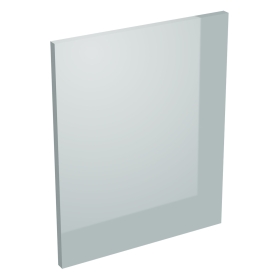 Coté de remplacement meuble haut cuisine sur hotte GRIS CENDRE BRILLANT - H. 43.2 cm