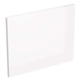 Coté de remplacement meuble haut cuisine faible hauteur BLANC BRILLANT SANS POIGNÉE - H. 28.8 cm
