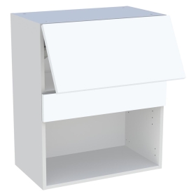 Meuble haut cuisine 1 porte relevante H.72 cm x L. 60 cm - Blanc mat