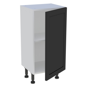 Meuble bas cuisine 1 porte H.87 cm x L. 40 cm x P. 36,9 cm - Noir cadre