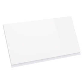 Kit façade meuble cuisine Blanc Brillant Sans Poignée 1 porte H. 42,9 cm L. 79,7 cm