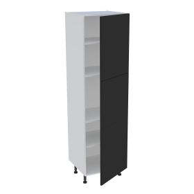 Colonne cuisine 3 portes H.216,6 cm x L. 60 cm - Noir mat