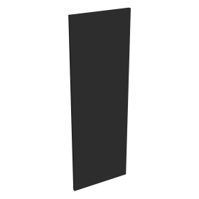 Coté de remplacement meuble haut cuisine grande hauteur NOIR MAT - H. 100.8 cm