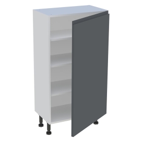 Meuble bas cuisine 1 porte H.115,8 cm x L. 60 cm x P. 36,9 cm - Gris ardoise mat sans poignee