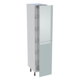 Colonne cuisine 2 portes H.216,6 cm x L. 40 cm - C2P401EX - Gris cendre brillant