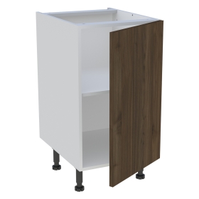 Meuble bas cuisine 1 porte H. 87 cm x L. 45 cm - Noyer foncé