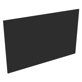 Coté de remplacement ilot pour meubles bas dos à dos NOIR MAT - H. 72 cm