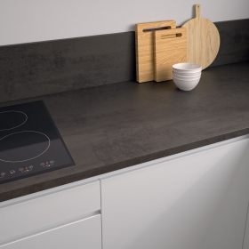 Plan de travail sur mesure stratifié Basalte