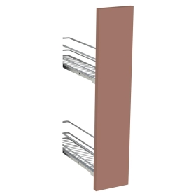 Kit façade meuble cuisine Terracotta Mat 1 porte H. 71,7 cm L. 14,7 cm
