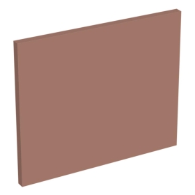 Coté de remplacement meuble haut cuisine faible hauteur TERRACOTTA MAT - H. 28.8 cm